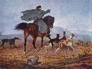 Franz Kruger Riding to the Hunt France oil painting artist